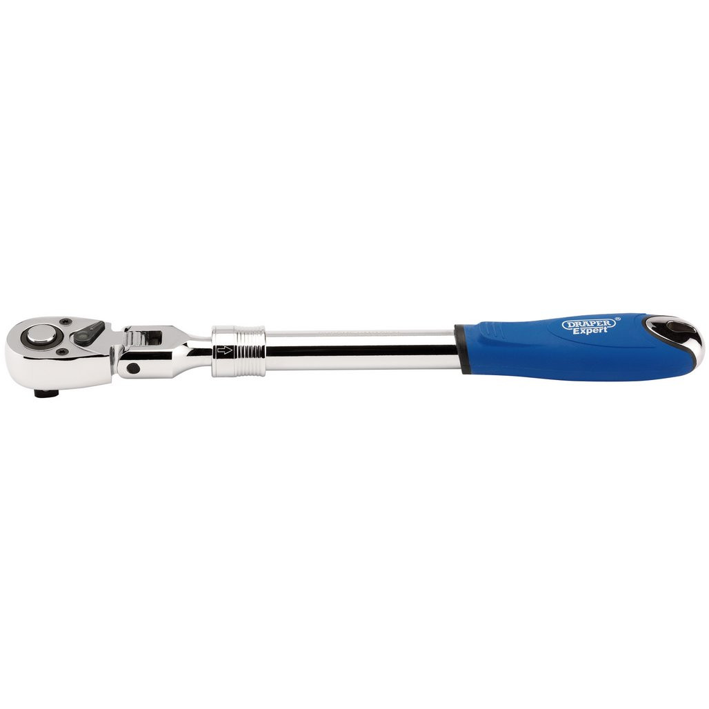 Draper Expert Flexible Head Extending Reversible Ratchet, 1/2