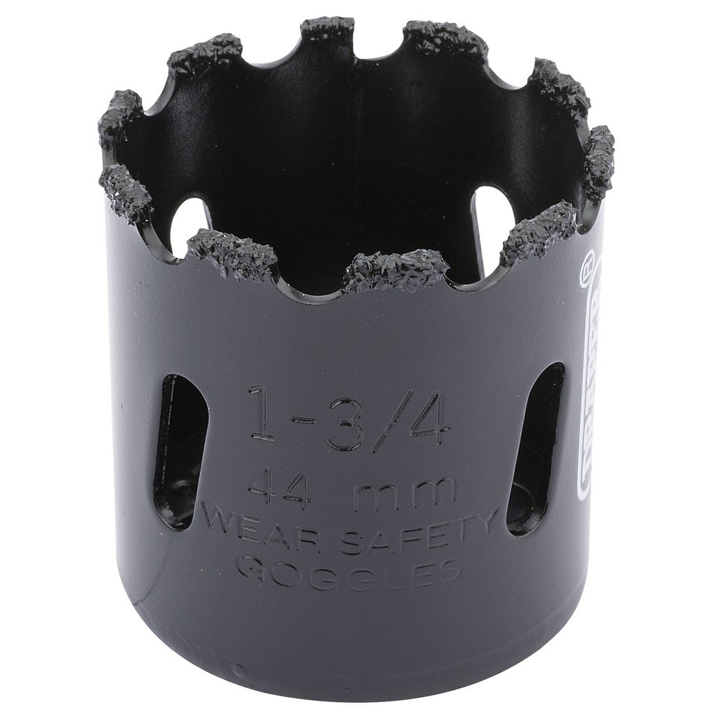 Tungsten Carbide Grit Hole Saw, 44mm 