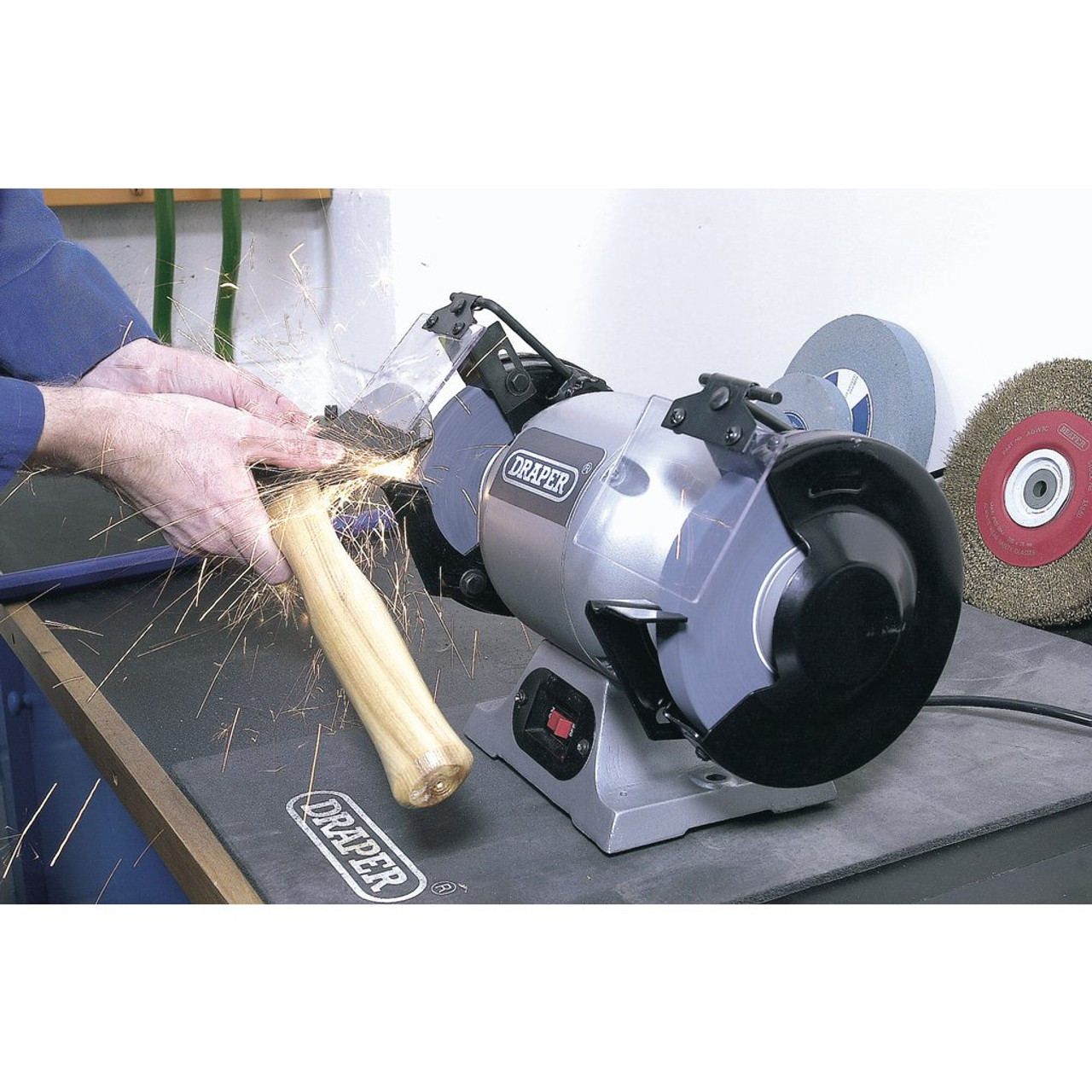 Draper shop bench grinder