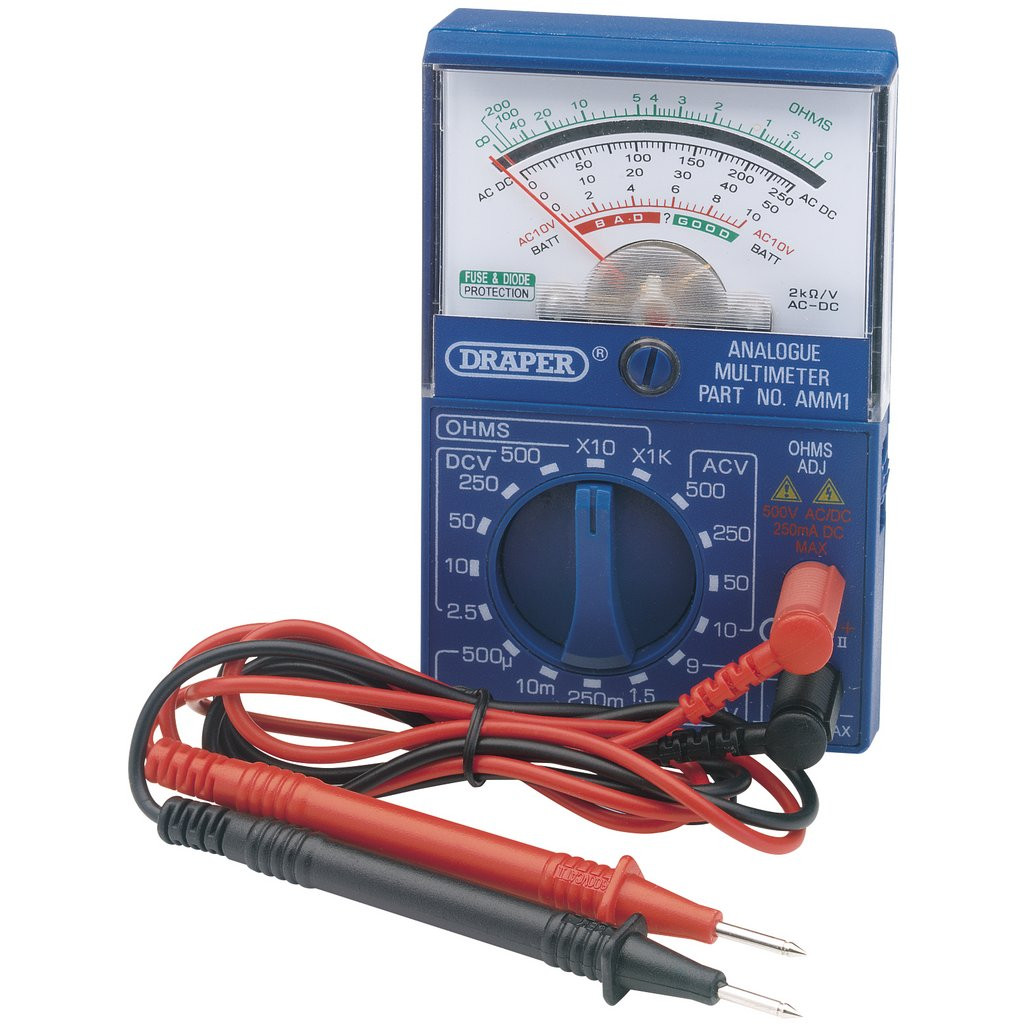 Pocket Analogue Multimeter (37317) | Draper Tools