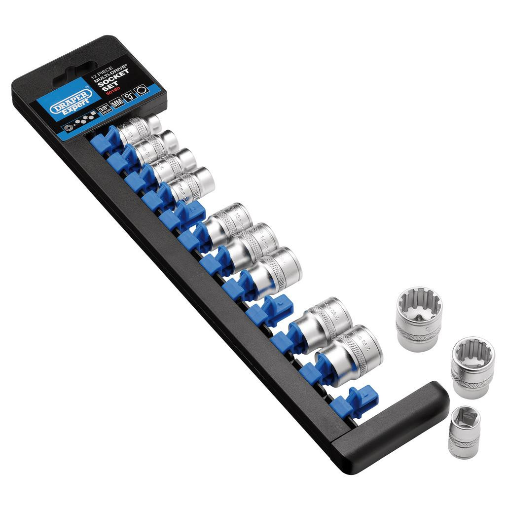 Draper Expert Multi-Drive® Socket Set, 3/8