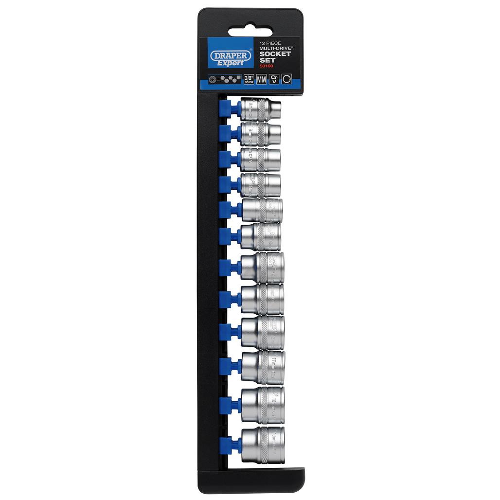 Draper Expert Multi-Drive® Socket Set, 3/8