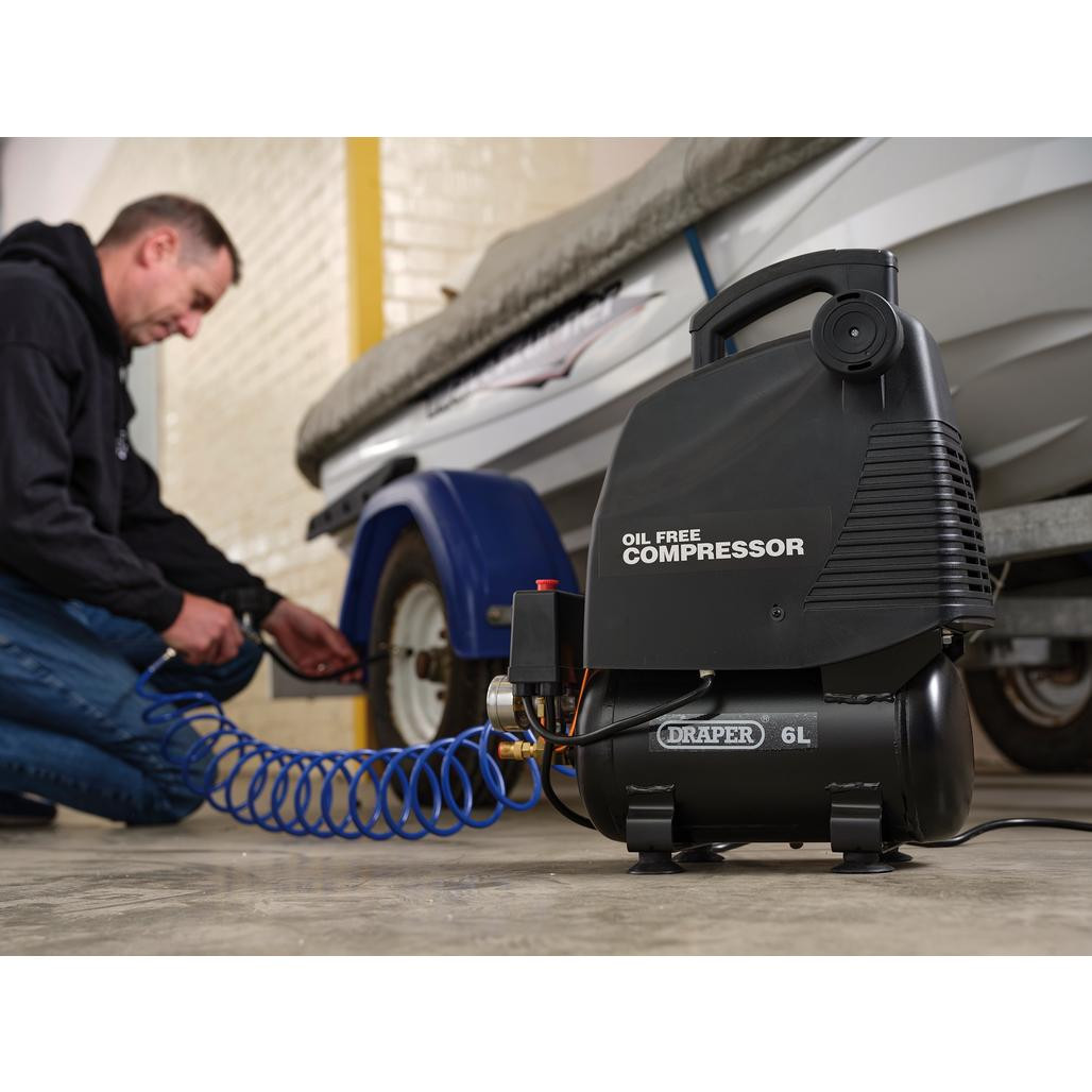 Compresseur D'Air 30L Compresseur Sans Huile 1100W Compresseurs à