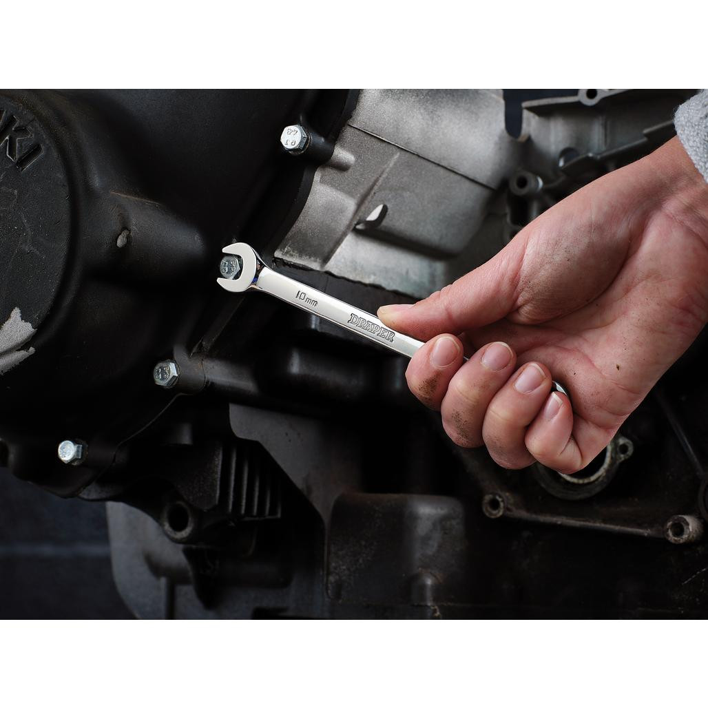 Draper 25397 Hi-Torq® Metric Ratcheting Combination Spanner Set (7 Piece) | Rapid Electronics