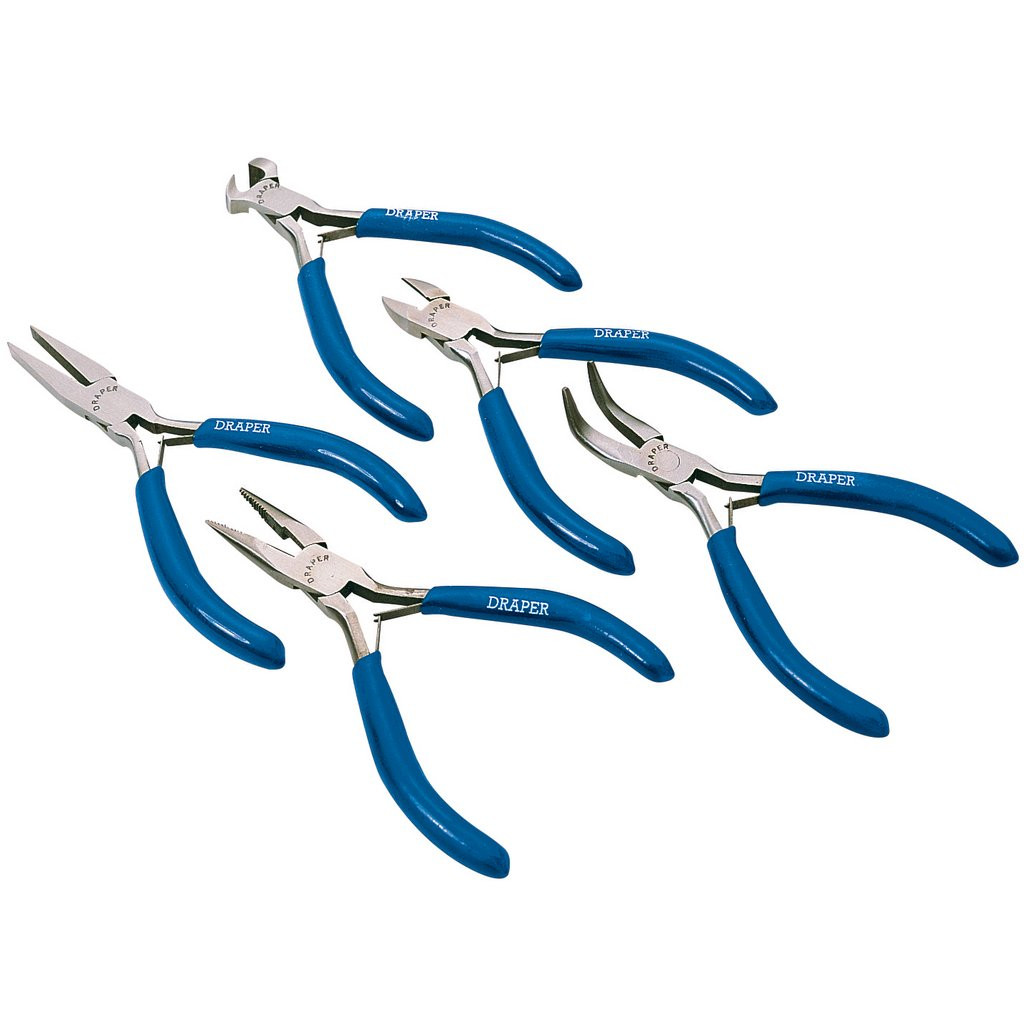 Carbon Steel Mini Plier Set (5 Piece) (33057) | Draper Tools