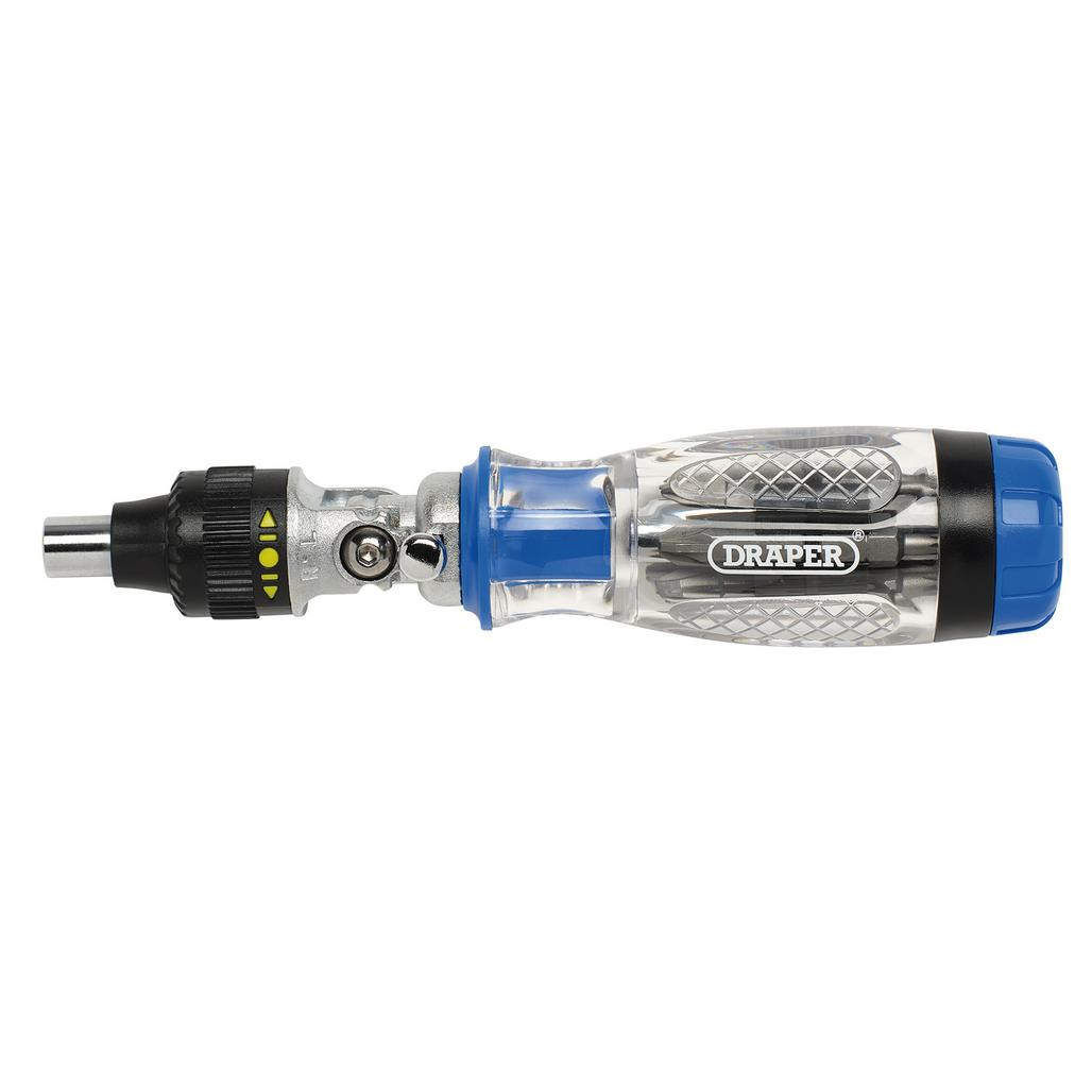 Draper 40855 Ratcheting Screwdriver And Bit Set (14 Piece