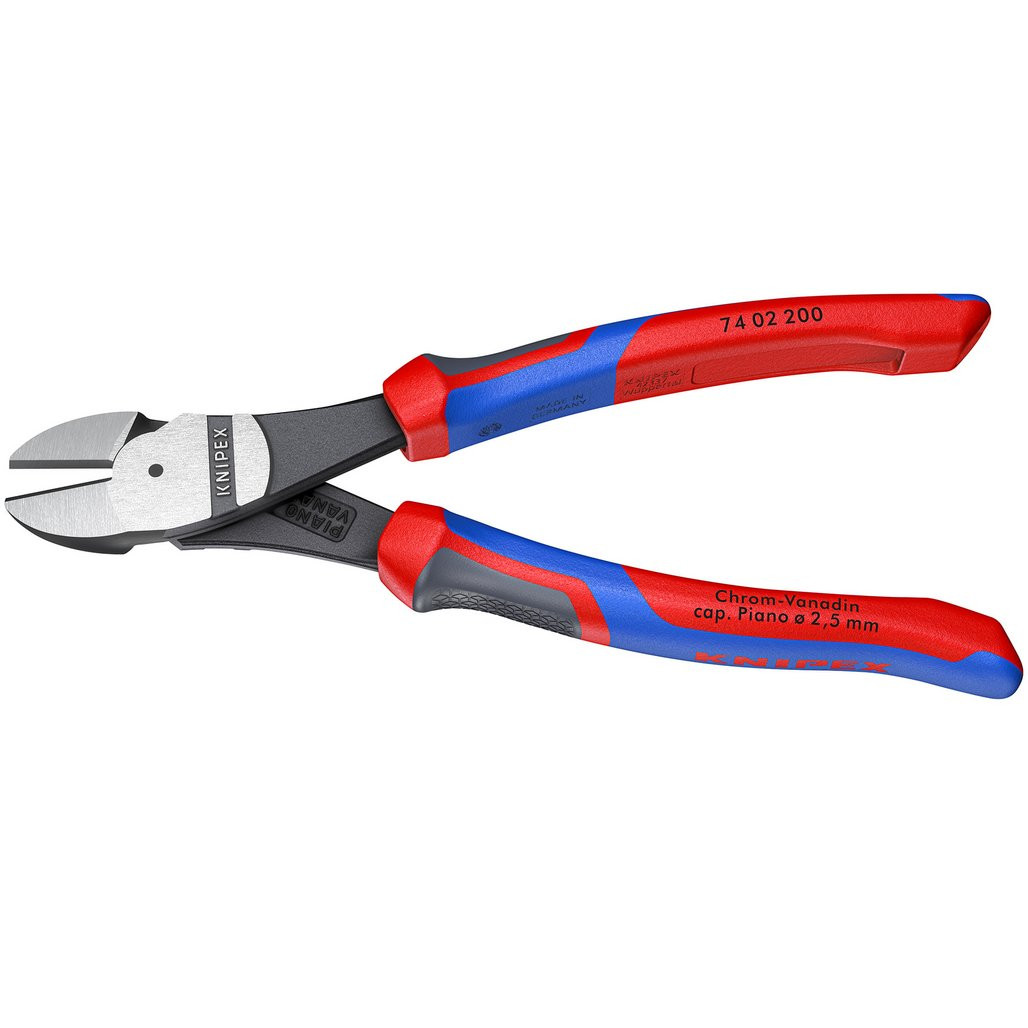 KNIPEX 74 02 200 High Leverage Diagonal Cutter, 200mm (88145