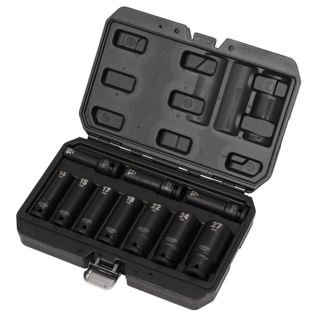 Metric Deep Impact Socket Set, 1/2