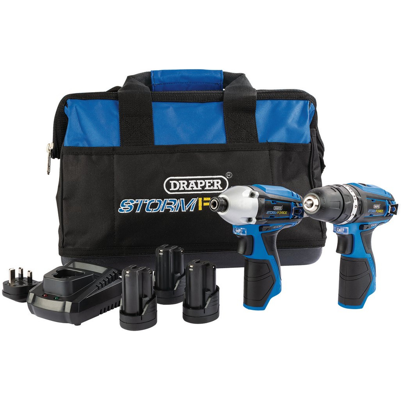 Draper Storm Force 10.8V Power Interchange Drill and Driver Twin