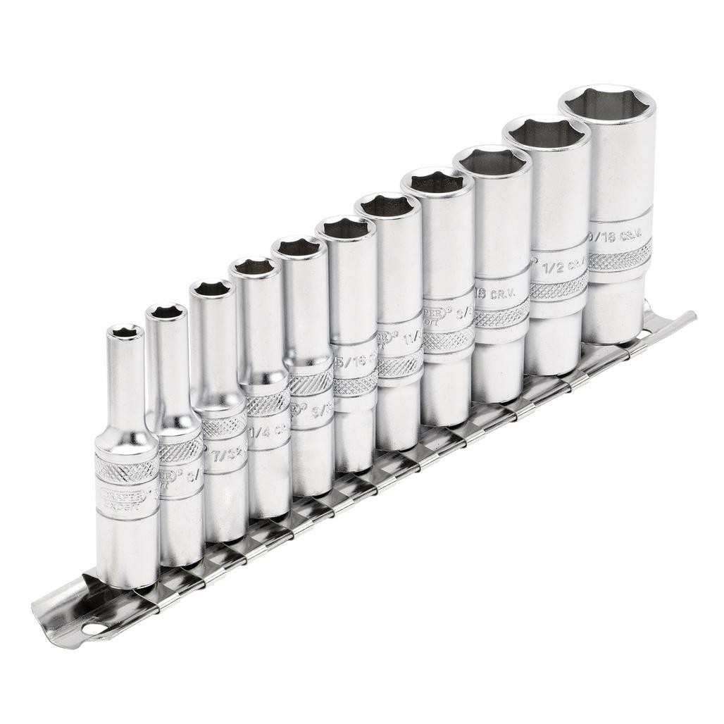 Imperial Deep Socket on Metal Rail, 1/4