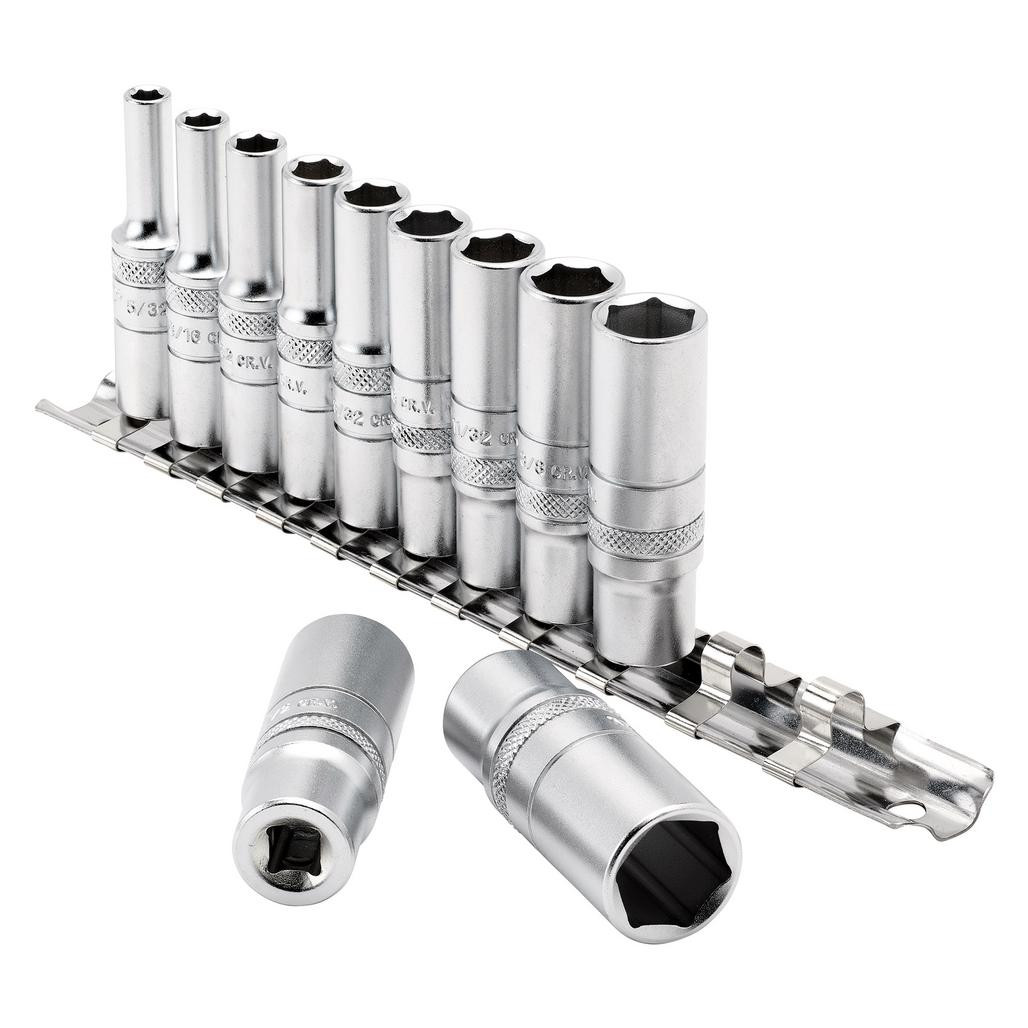 Imperial Deep Socket on Metal Rail, 1/4