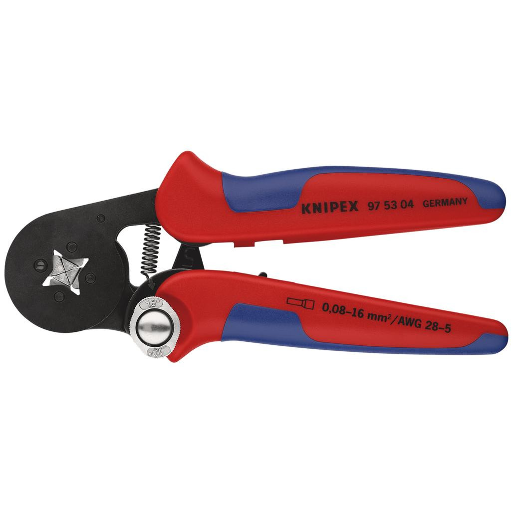 k.n. KNIPEX 97 53 04 SB Self-Adjusting Crimping Pliers,2 x 6 mm², 180mm