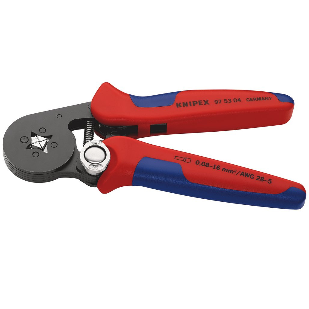 工具 KNIPEX 97 53 04 SB Self-Adjusting Crimping Pliers,2 x 6 mm², 180mm