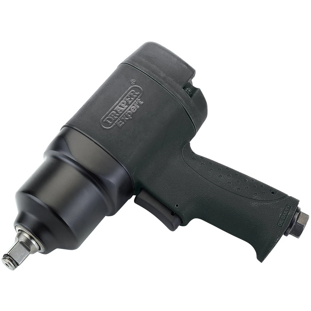 17-Piece 1/2\" Drive Air Impact Wrench Socket Set - Includes Sockets, Extension, Oiler & Case For Auto Work