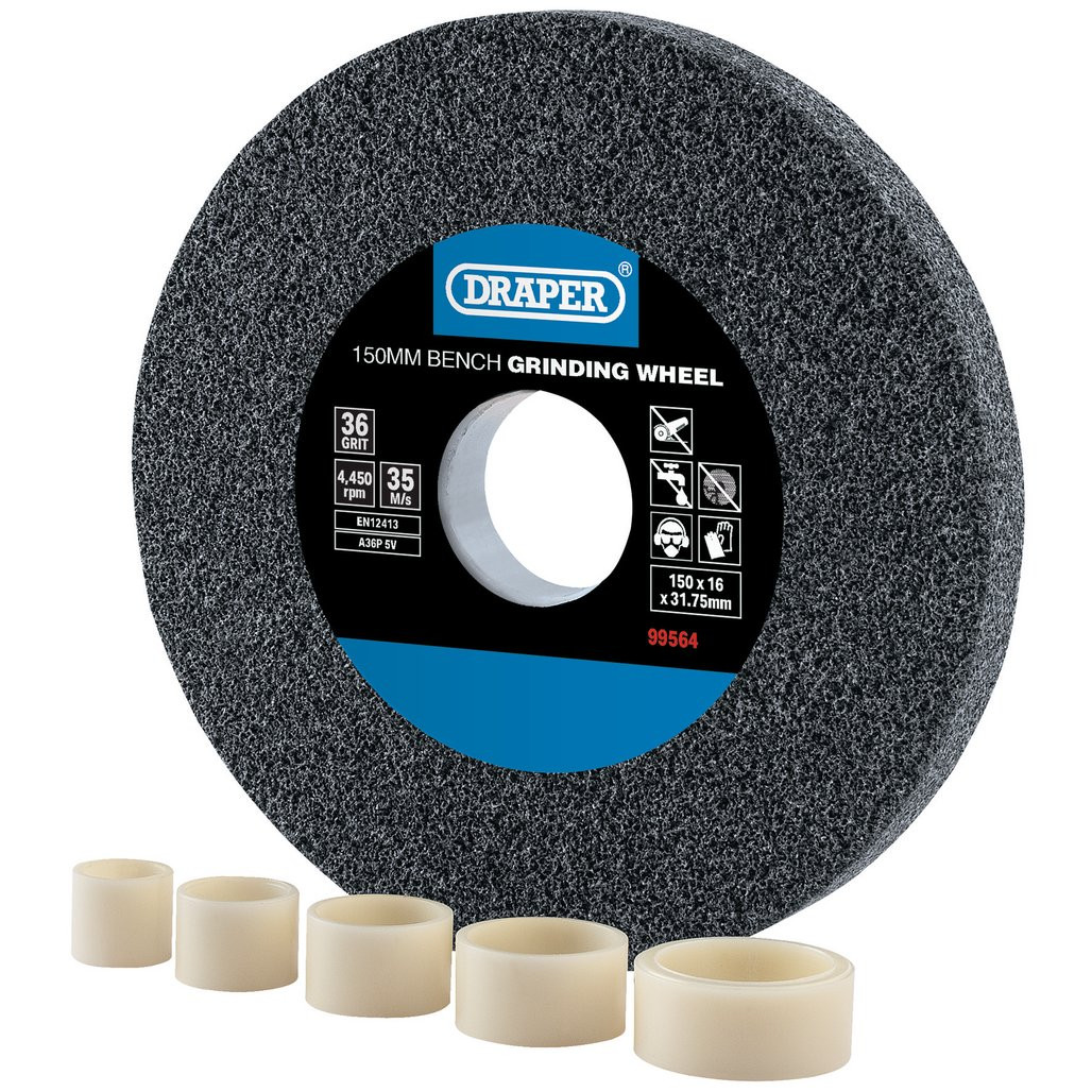 Aluminium Oxide Bench Grinding Wheel, 150 x 16mm, 36 Grit (99564