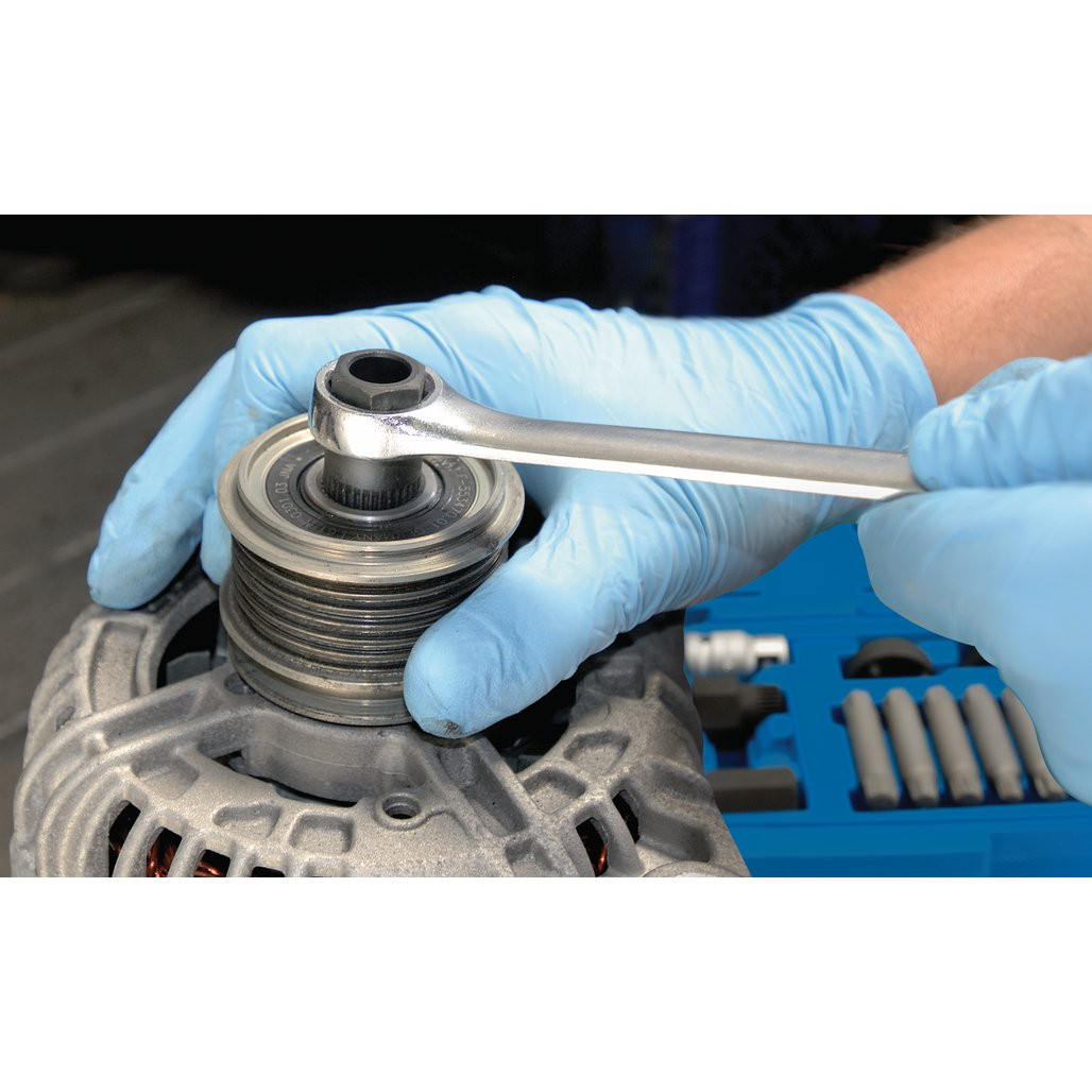 Alternator Pulley Tool Kit (18 Piece) (31921) Draper Tools