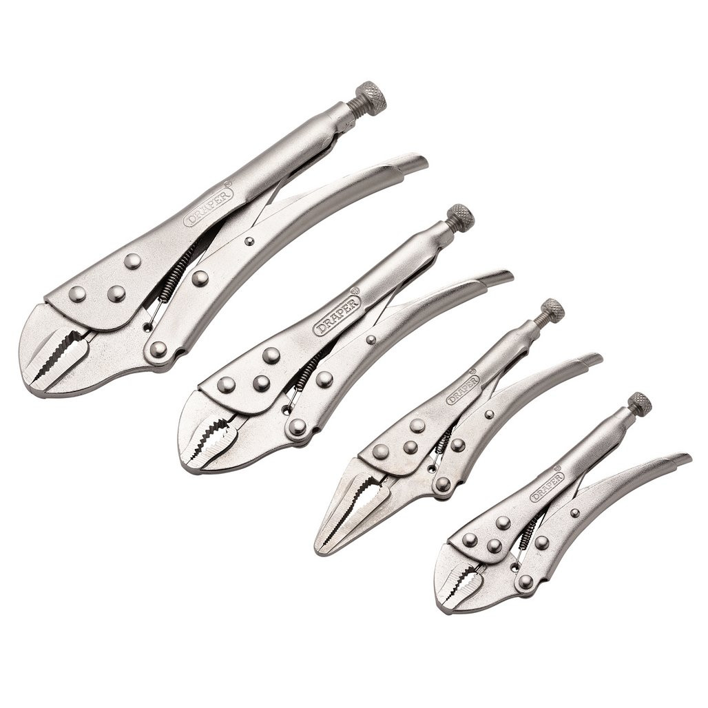 Locking Pliers Set (4 Piece) (35373) | Draper Tools