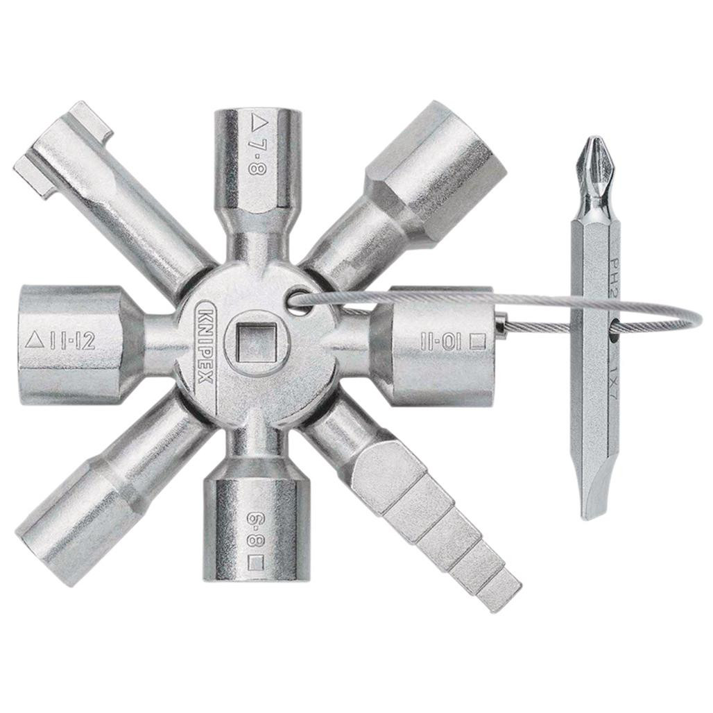 KNIPEX 00 11 01 TwinKey® Control Cabinet Key for Standard Cabinets