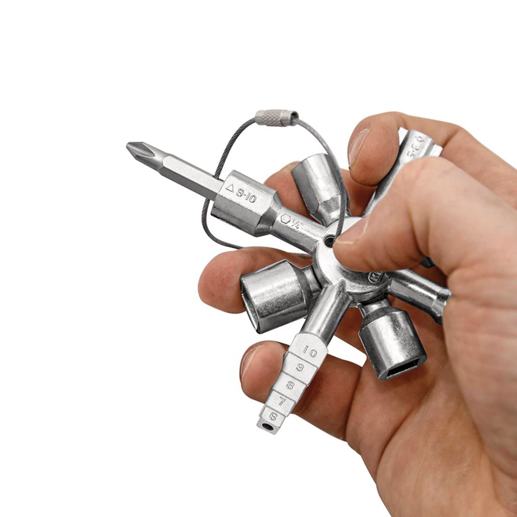 KNIPEX 00 11 01 TwinKey® Control Cabinet Key for Standard Cabinets