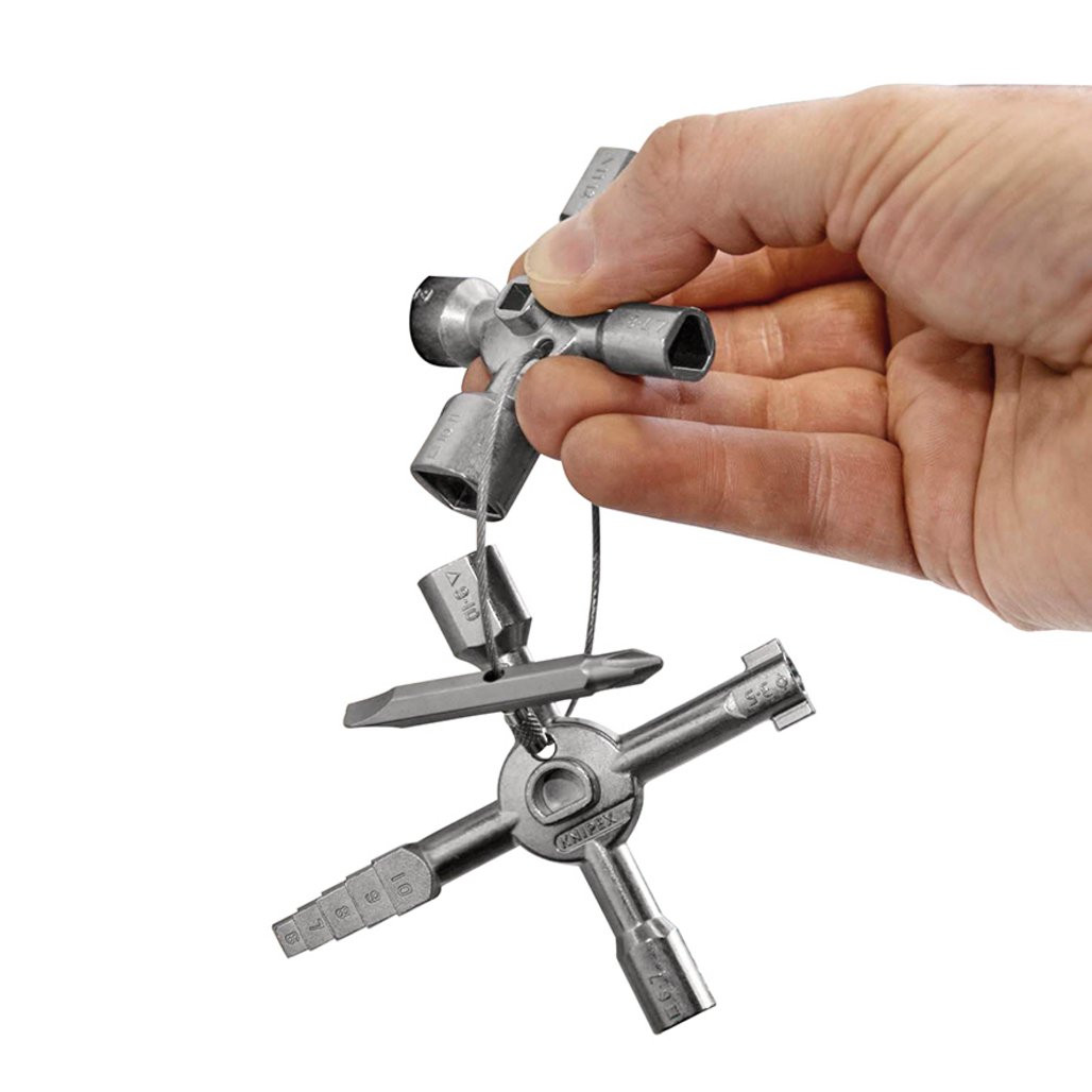 KNIPEX 00 11 01 TwinKey® Control Cabinet Key for Standard Cabinets