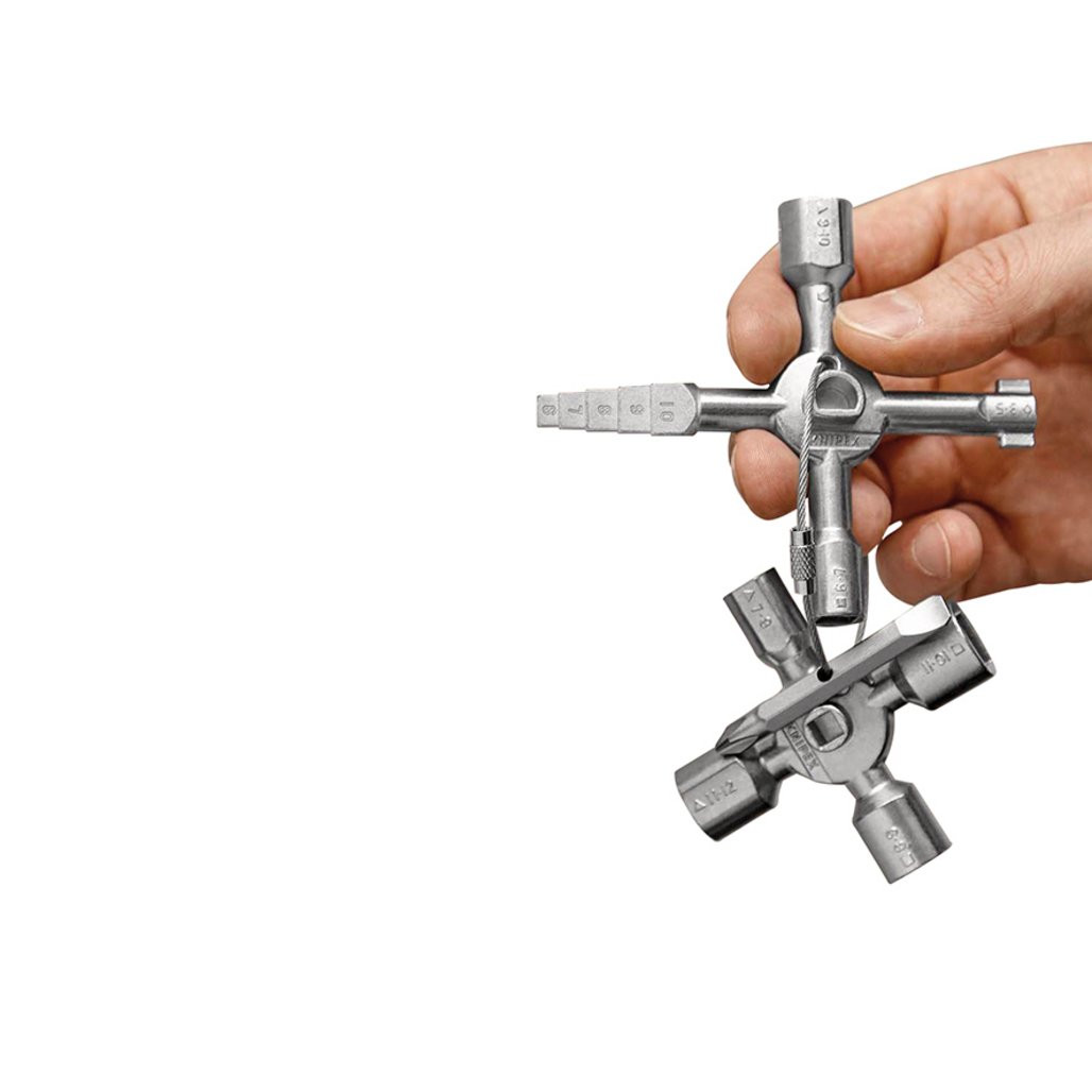 KNIPEX 00 11 01 TwinKey® Control Cabinet Key for Standard Cabinets