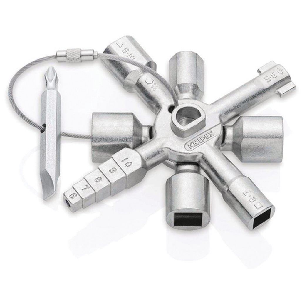 KNIPEX 00 11 01 TwinKey® Control Cabinet Key for Standard Cabinets