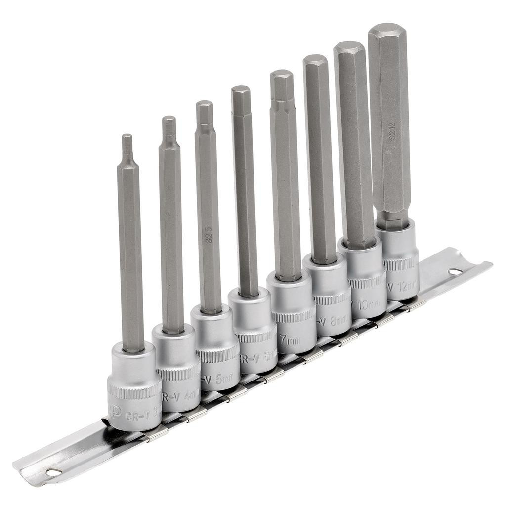 Draper Expert Long Metric Hex. Socket Bit Set, 3/8