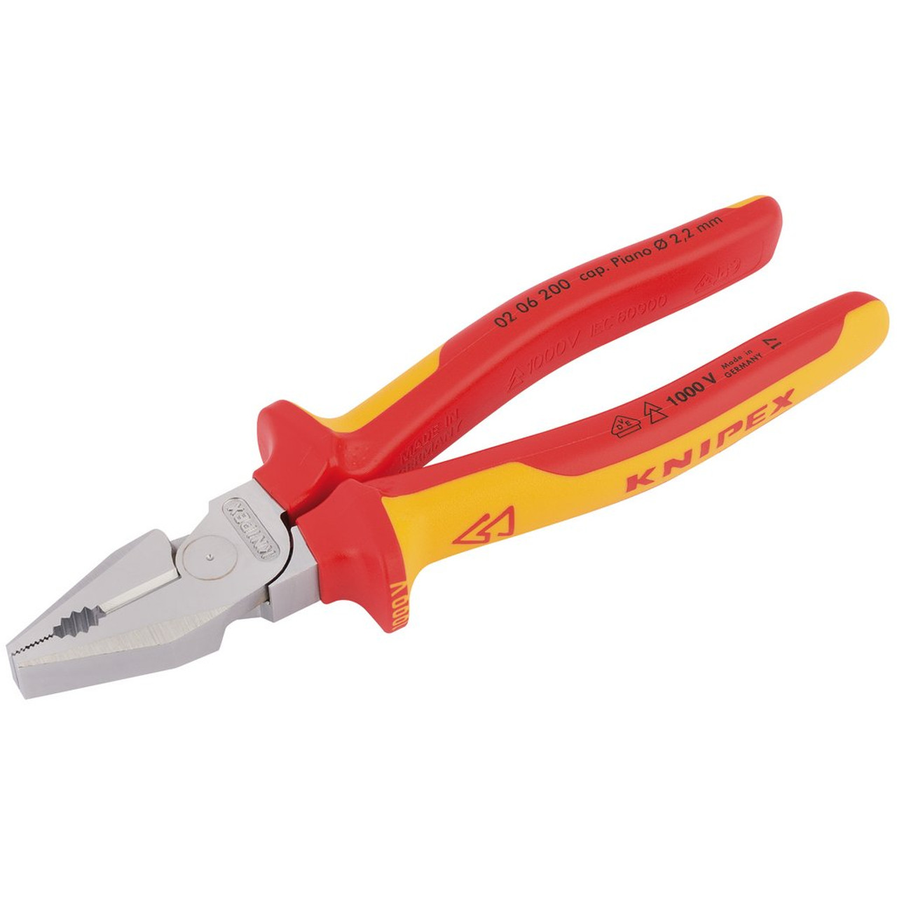 Knipex 02 06 200 Fully Insulated High Leverage Combination Pliers