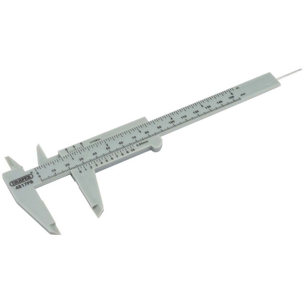 Plastic Vernier Caliper, 0 - 150mm or 6