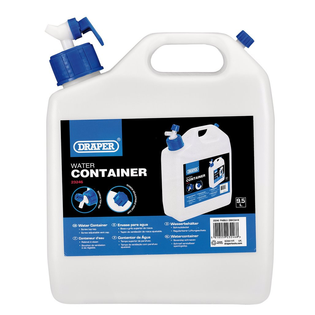 Water Container with Tap, 9.5L (23246) | Draper Tools