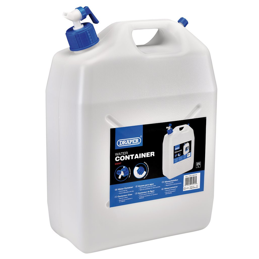 Water Container with Tap, 25L (23247) | Draper Tools