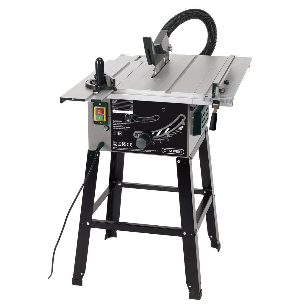 Sliding Table Saw, 250mm, 1800W (99258) | Draper Tools