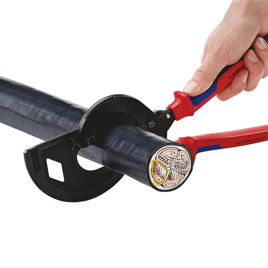 KNIPEX 95 32 320 Cable Cutter, Ratchet Principle, 3-Stage, 320mm (25882 ...