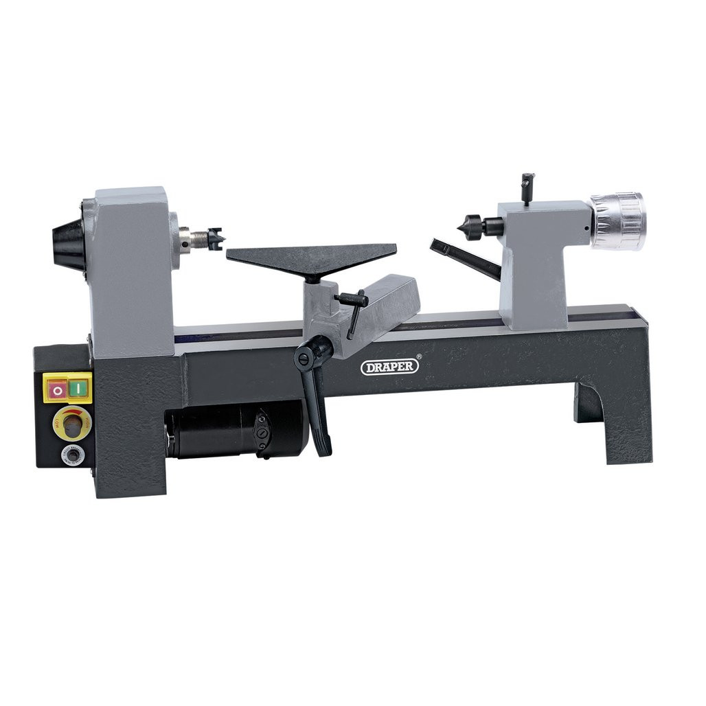 230V Variable Speed Mini Wood Lathe, 250W (60988) | Draper Tools
