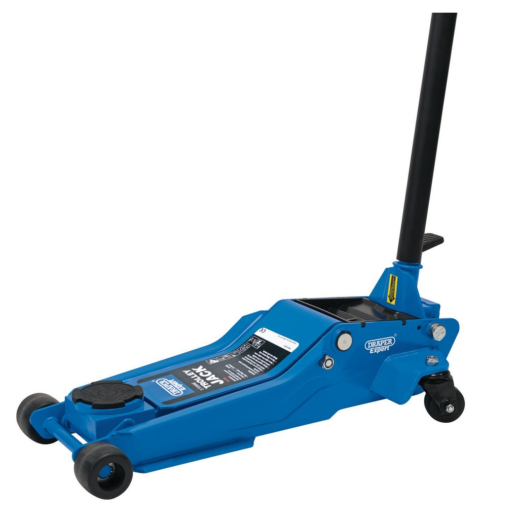 Draper Expert Professional Low Profile Garage Trolley Jack, 3