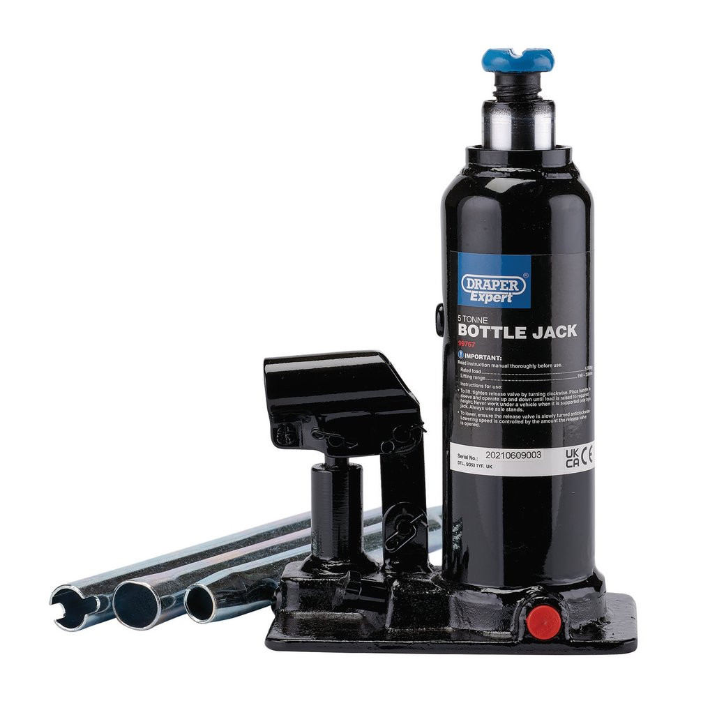 Draper Expert Hydraulic Bottle Jack, 5 Tonne (99767) | Draper Tools