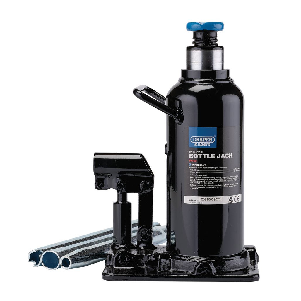 Draper Expert Hydraulic Bottle Jack, 12 Tonne (99769) | Draper Tools