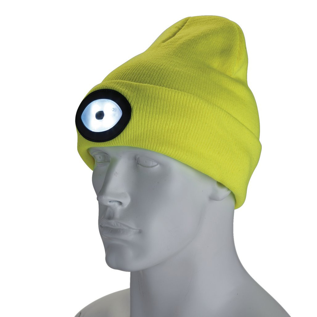Beanie Hat with Rechargeable Torch, One 