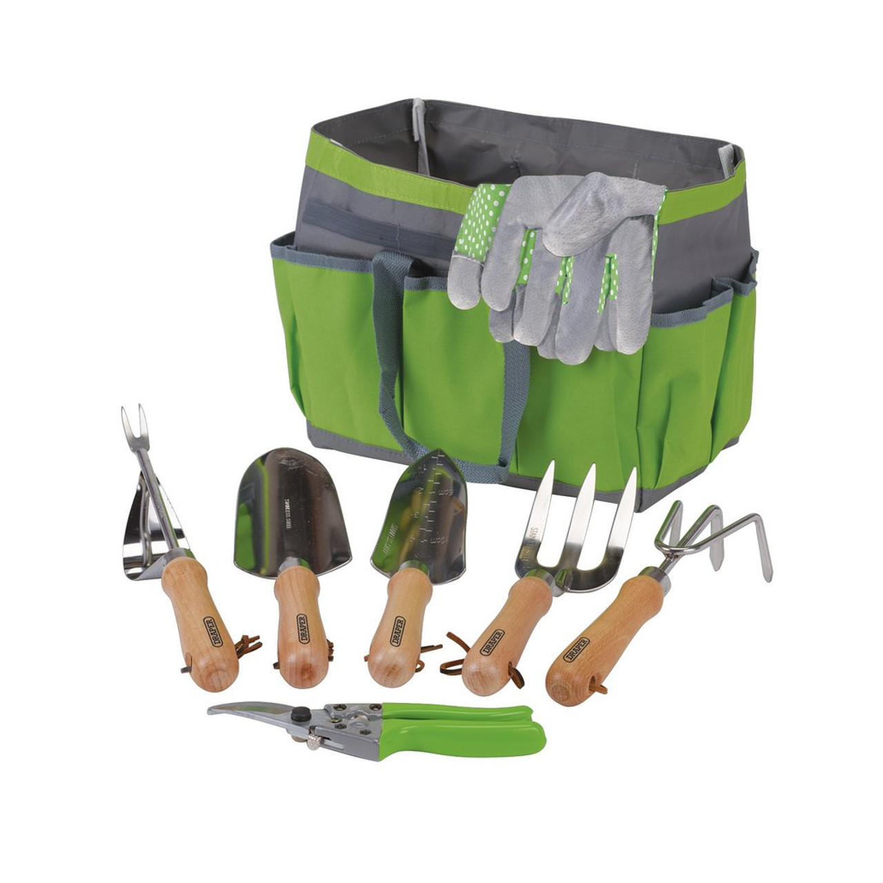 8 Pieces Gardening Tools Set Tote, Kit Includes a Set of 5 Ergonomic G -  Gardenia