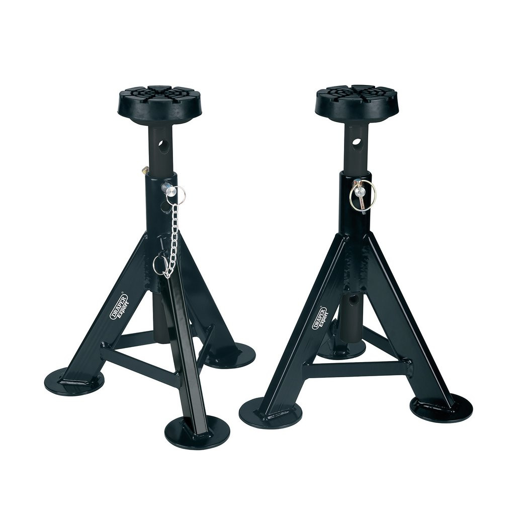 Draper Expert Axle Stands, 3 Tonne, Black (Pair) (04336) | Draper
