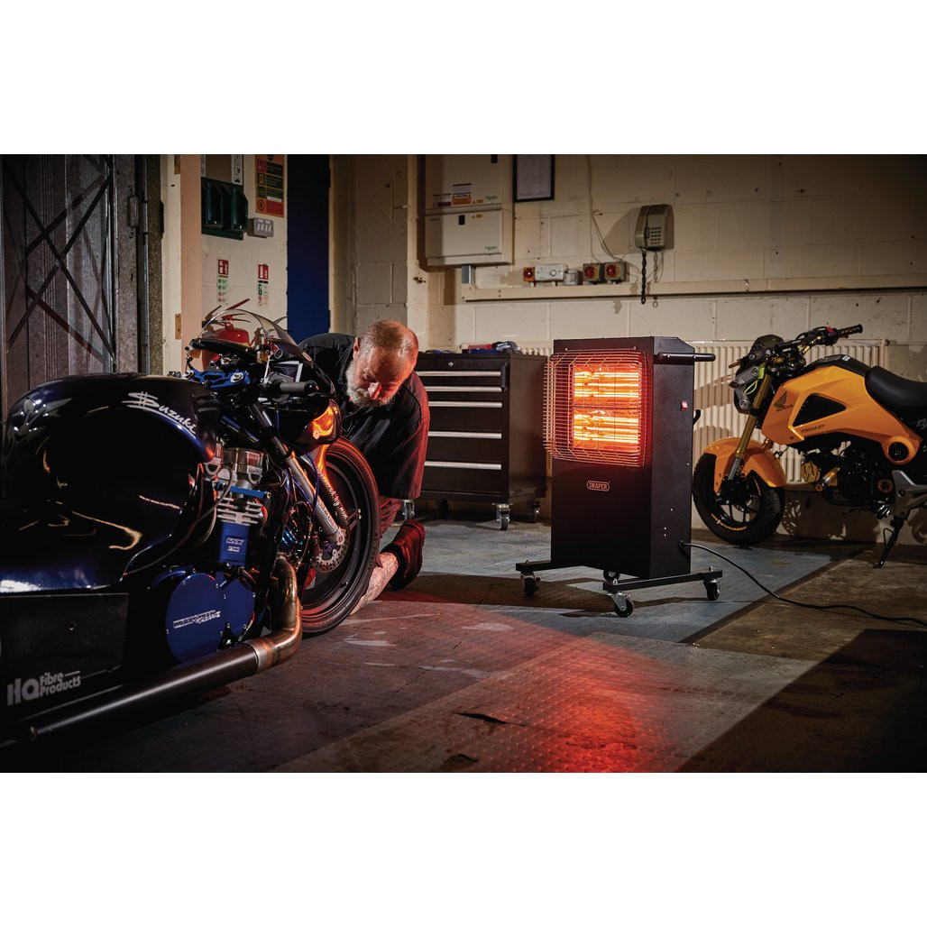 230V Infrared Cabinet Heater, 2.8kW, 9553 BTU (04745) | Draper Tools