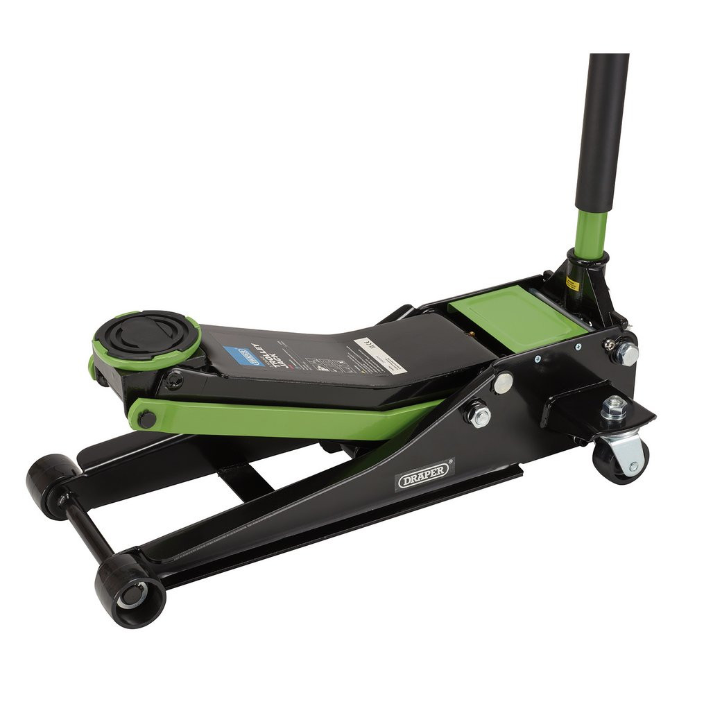 Trolley Jack, 3 Tonne, Green (28485) | Draper Tools