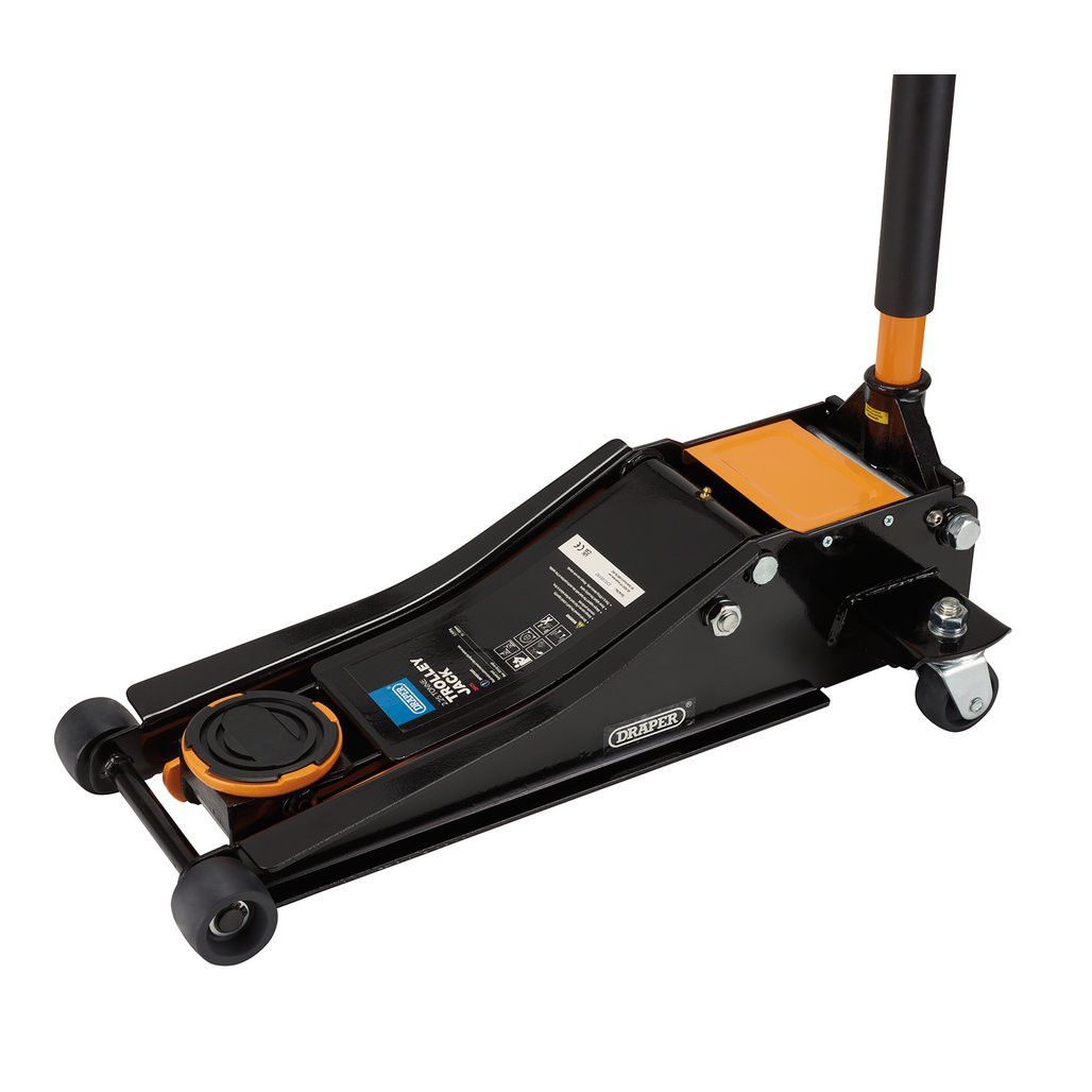 ART TPS II　ジャンク Trolley Jack, 2.25 Tonne, Orange (28475) | Draper Tools