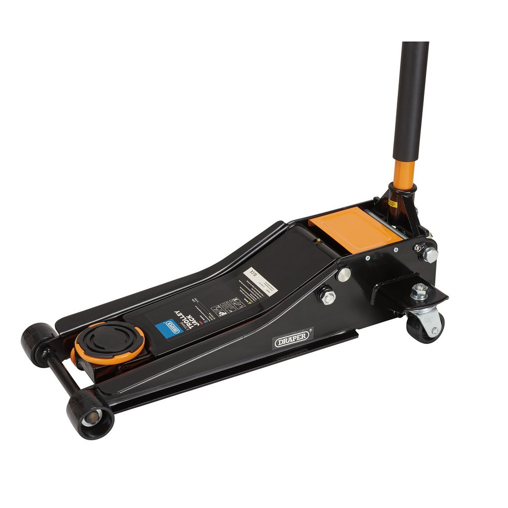 Trolley Jack, 3 Tonne, Orange (28494) | Draper Tools