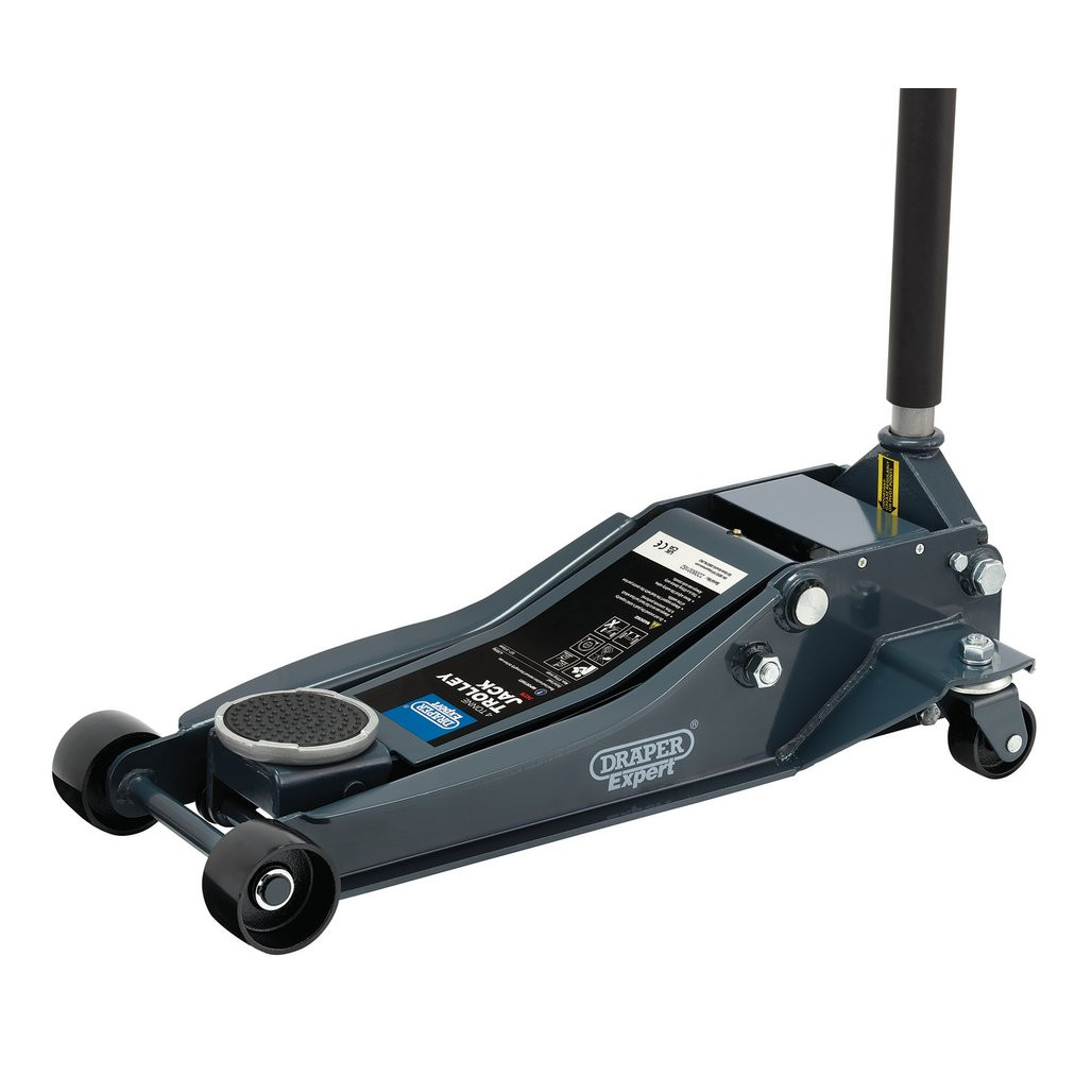 Draper Expert Professional Low Profile Garage Trolley Jack, 4