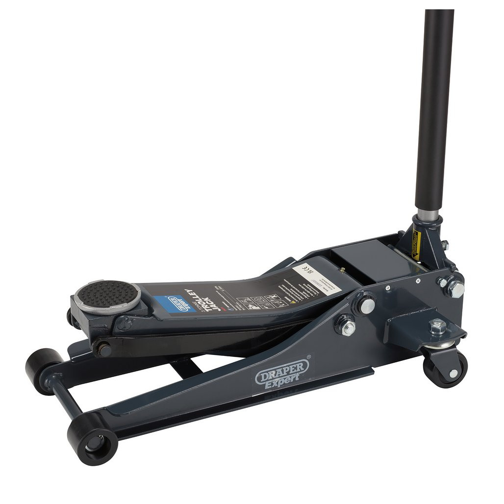 Draper Expert Professional Low Profile Garage Trolley Jack, 3