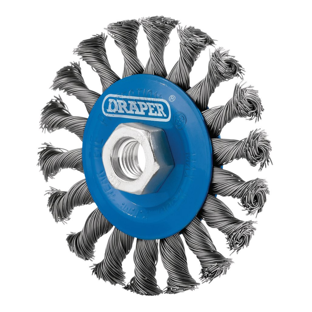 4PCS Angle Grinder Wire Wheel Brushes – Red Steel Knot Cup For Rust, Paint Removal & Edge Blending, 75mm/100mm Sizes - View #3