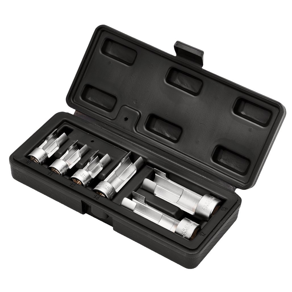Neilsen 8-Piece Metric Deep Temperature Sensor Socket Set – 1/2" Drive, 7.4mm–14.4mm