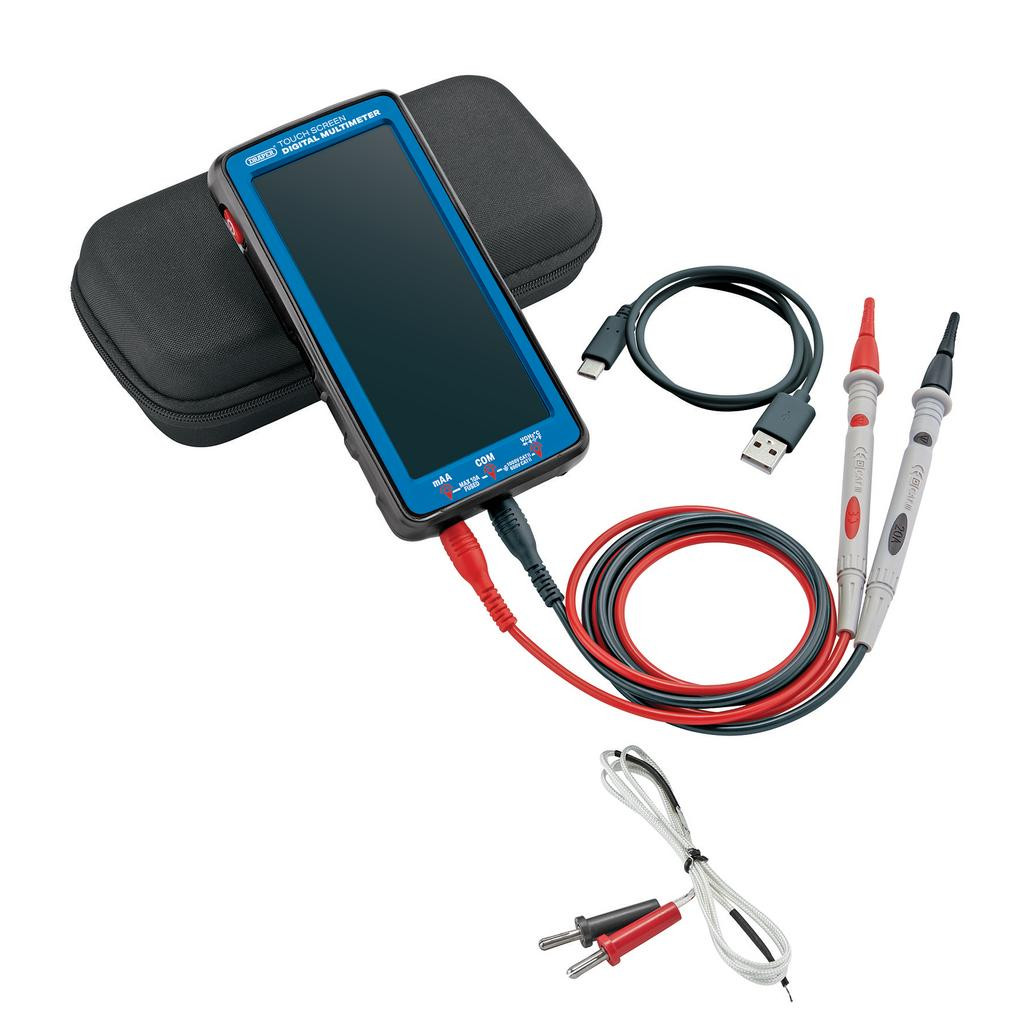 Smart Digitale multimeter, oplaadbaar, volledig scherm, digitale multimeter, lcd-beeldscherm-multimeter met USB-opladen, smart anti-burn oplaadbaar meetapparaat