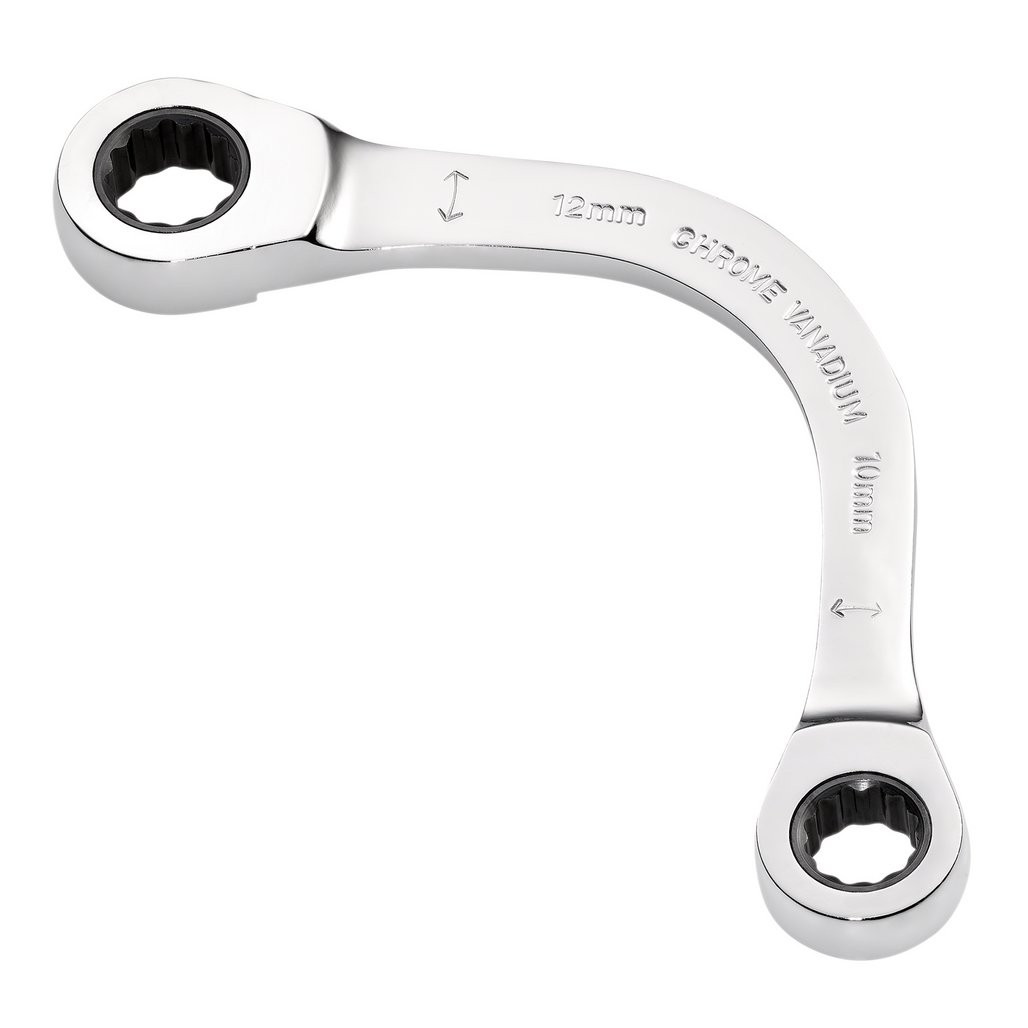 DRAPER EXPERT 12 Mm Hi-Torq Gabel-Ringschlüssel – Chrom-Vanadium, Verchromt, Gekröpft